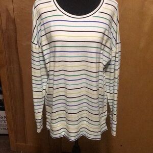 Talbott’s Striped Long Sleeve Tunic #174